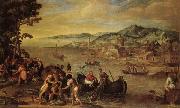 Lodewyck Toeput The Miraculous Draught of Fishes oil painting